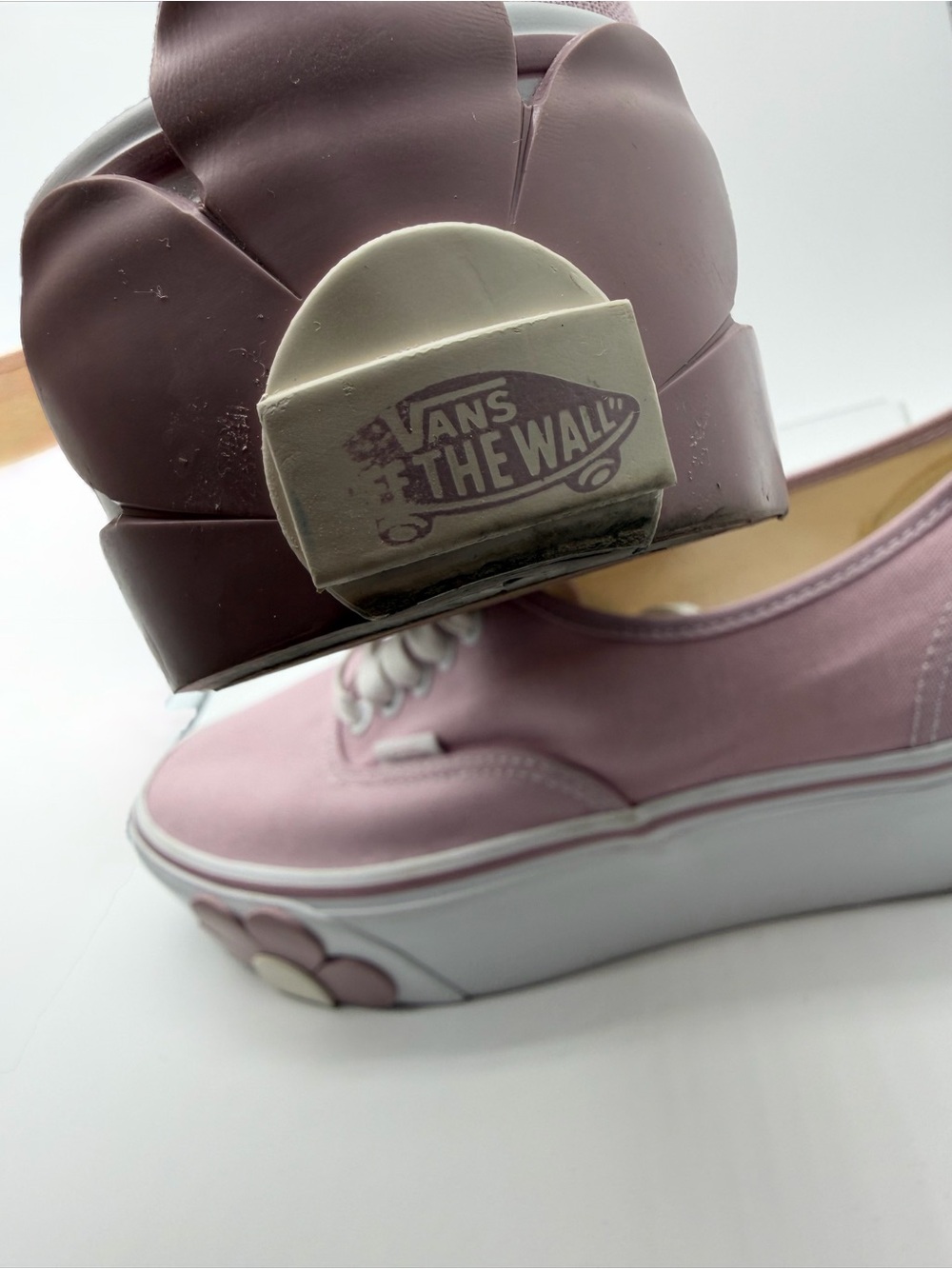 Vans Stackform Keepsake Lilac Sneakers with 3D Flower Decals Platform Skater - Picture 9 of 10